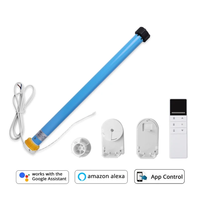 สมาร์ท WiFi Roller Shade มอเตอร์ไฟฟ้าเครื่องยนต์สําหรับหลอด 37 มม.Alexa Google Home Voice Control Zemismart ผ้าม่านมอเตอร์ 1