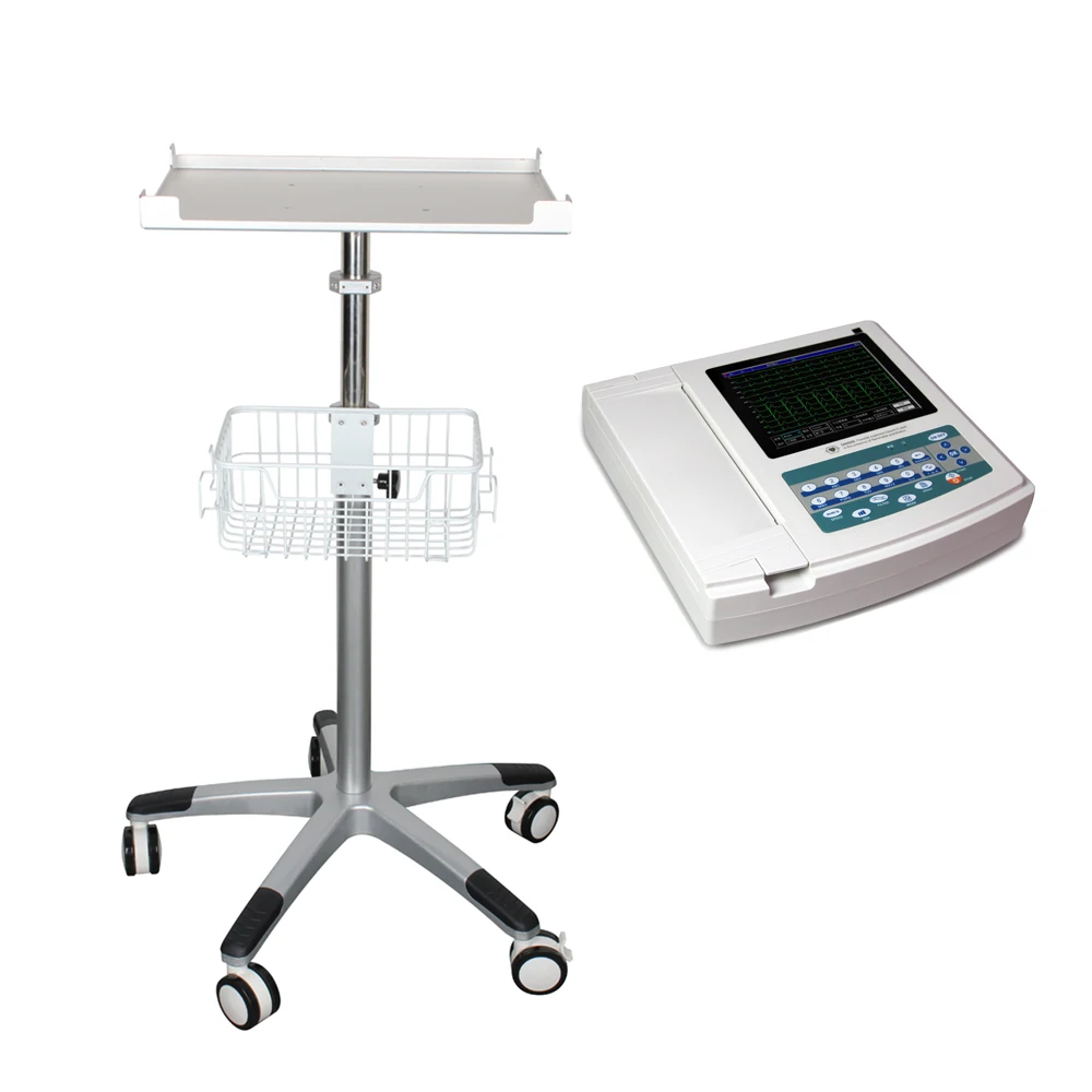 

High Quality Cheap Mobile Medical Hospital Patient ECG Machine Trolley Cart