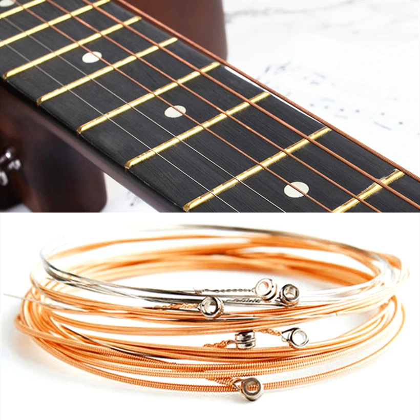 6pcs Pure Copper Strings 1-6 for Classical Classic Guitar Strings Steel Wire Classic Acoustic Folk Guitar Parts Accessories electric guitar strings acoustic guitar strings classical guitar strings guitar accessories