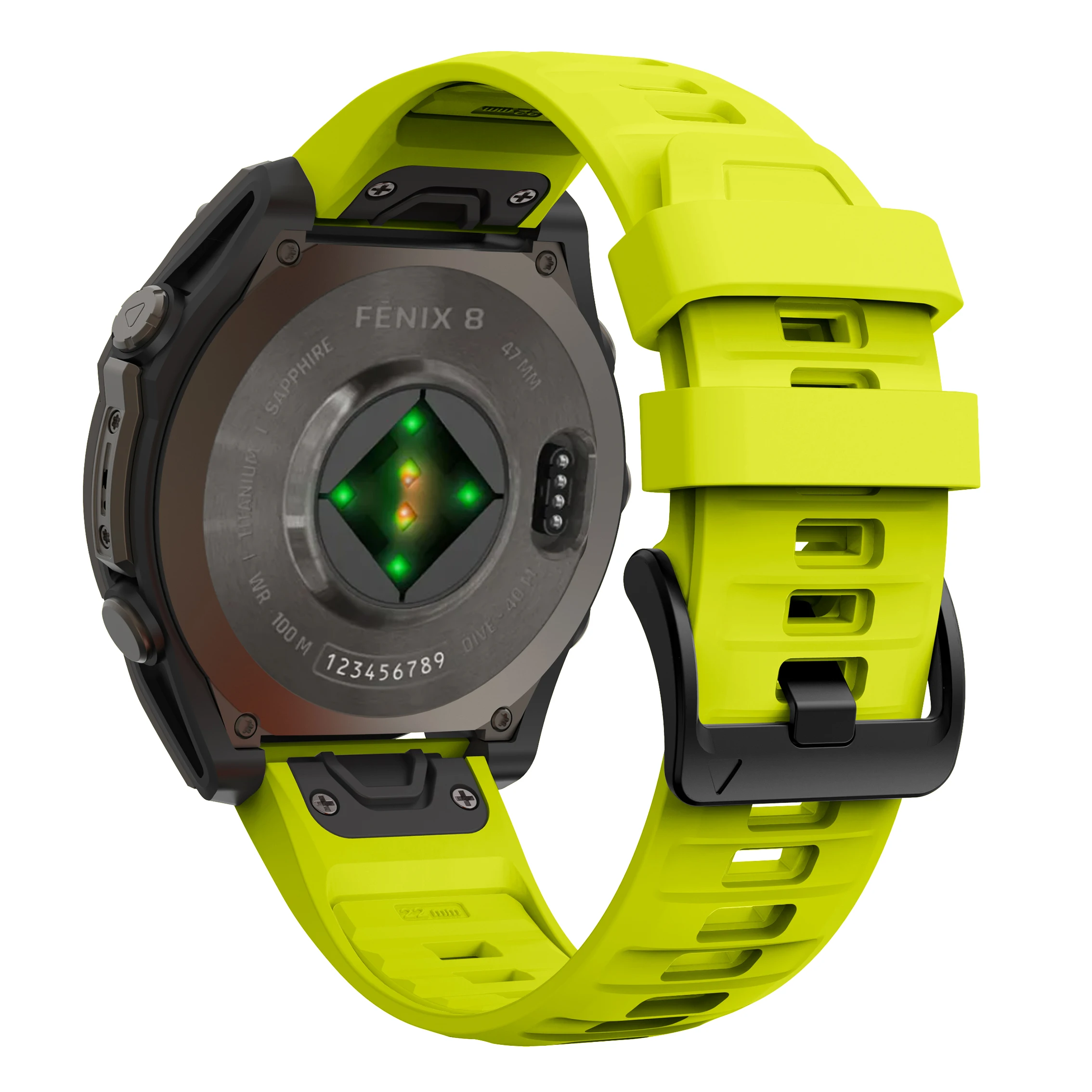 Versatile Silicone Watch Band for Fenix8 - QuickFit Strap Bracelet