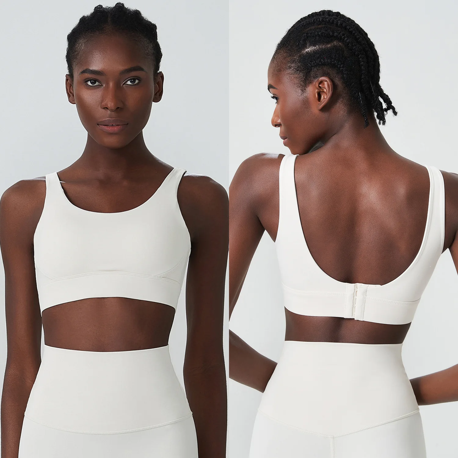 

Jenny&Dave Large Size Breathing Cup Deep U Back Sports Underwear Fashion Ladies Female Fitness Yoga Bra Vest Tank Tops WomenS-XL