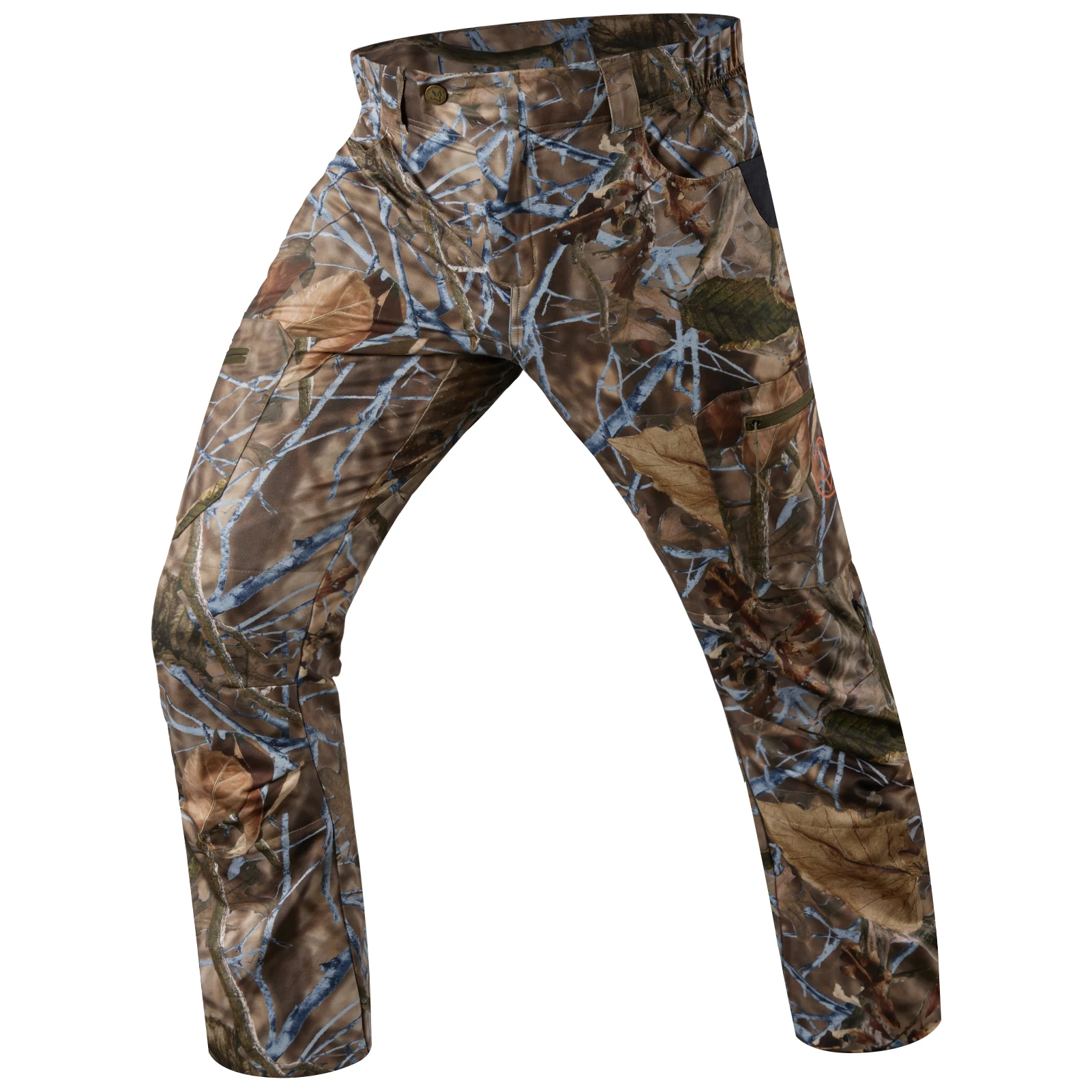 Bassdash Men's Waterproof Hunting Pants - Silent, Breathable 3-Layer Fabric For Turkey, Upland, Fishing