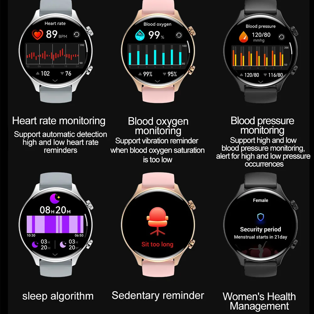 VALDUS 2025 New VS63 Pro Smartwatch For Man Woman AMOLED Long Battery Life NFC Voice Assistant Sport Smart Watch For ios Android 3