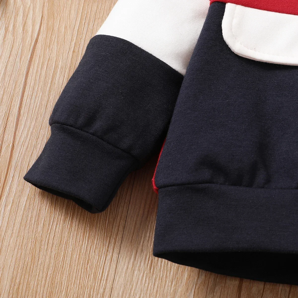 Baby Color Block Hoodie & Trousers Set 5