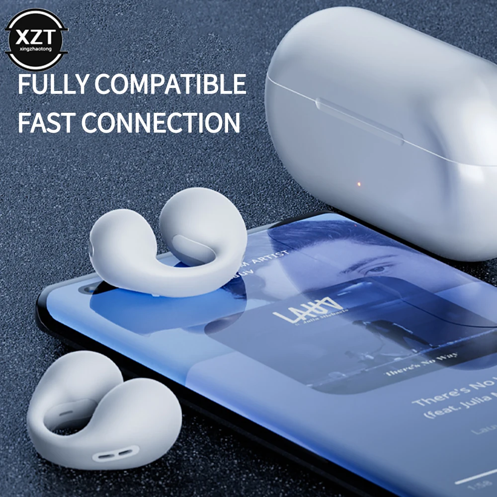 For Ambie Sound Earcuffs Headset Earring Wireless Earphones Bluetooth Mini Sport Ear Hook TWS Earbuds Bluetooth 1:1 Upgrade Plus