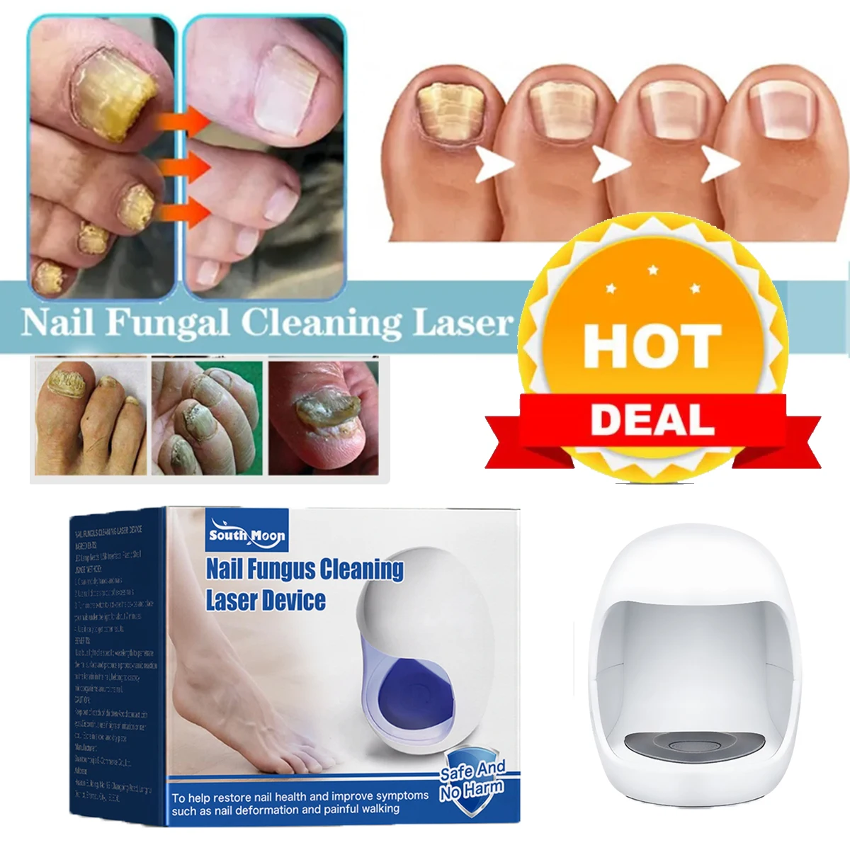 

Nail Laser Device Repair Fast Nails Fungus Onychomycosis Repair Toenail Fingernail Removes Nail Fungus Foot Care Device