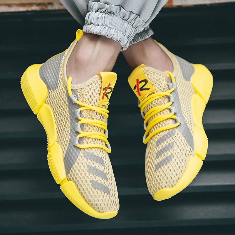 Men's sneakers casual lightweight Breathable mesh sports shoes summer new male's outdoor soft sole comfort fashion running shoes