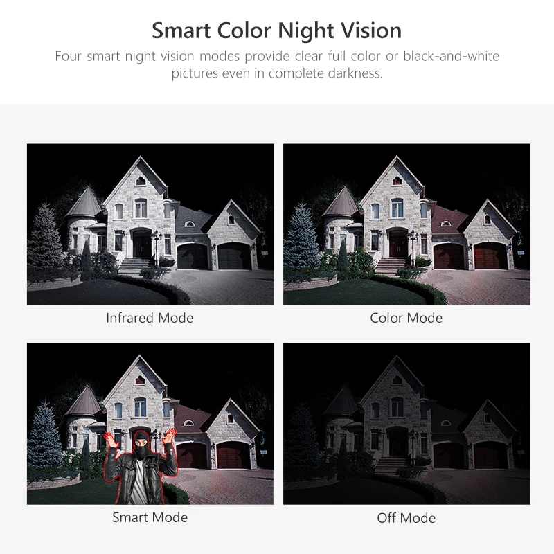 IMOU Bullet 2E 4MP 2MP Full Color IP Camera Built In LED Light Microphone HD Night Vision Human Detection Outdoor Smart Security