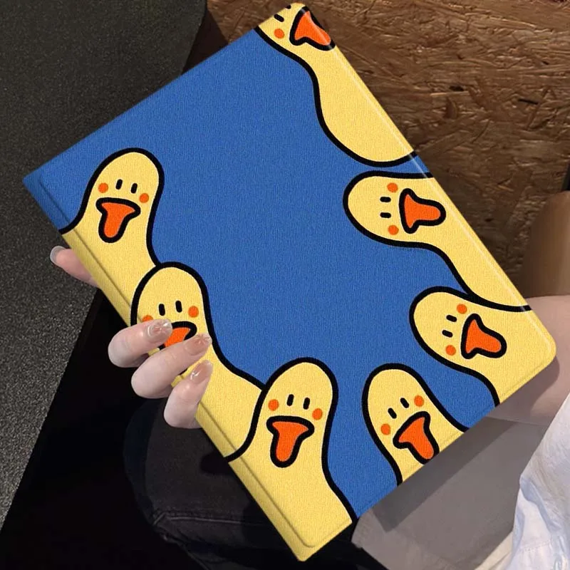 Cartoon Yellow Duck Soft Tablet Case