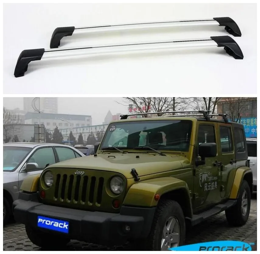 

For JEEP Wrangler 2004-2014 High Quality Stainless Steel Car Roof Racks Luggage Crossbar