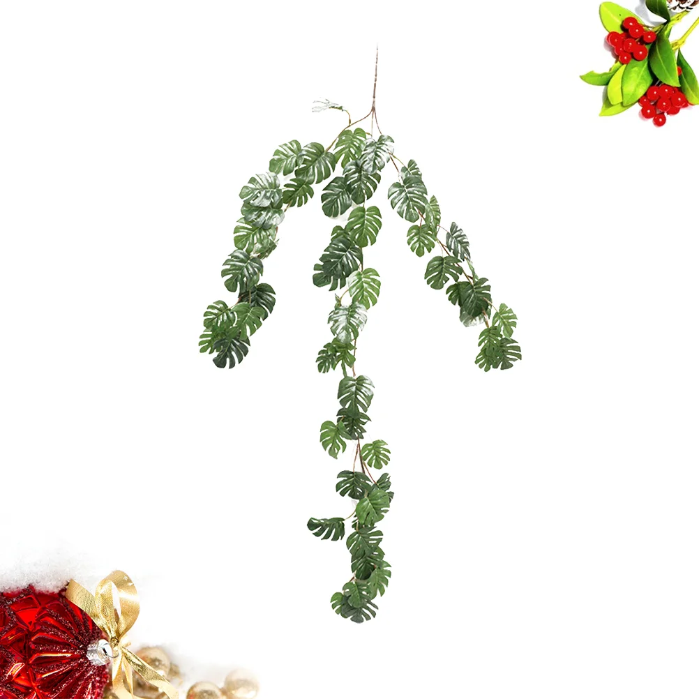 

Office Decoration Home Supplies Fake Monstera Leaves Rattan Artificial Room