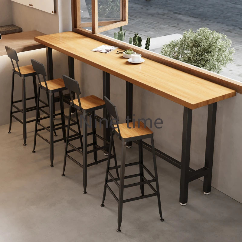 

Party Minimalist Bar Table Aesthetic Design Midcentury Wall Bar Counter Table Reception Nightclub Mesa De Jantar Home Furniture