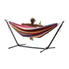 Outdoor Canvas Hammock Indoor Hammock Stand with Carrying Bag, Strong Load-Bearing Hammock Swing 4