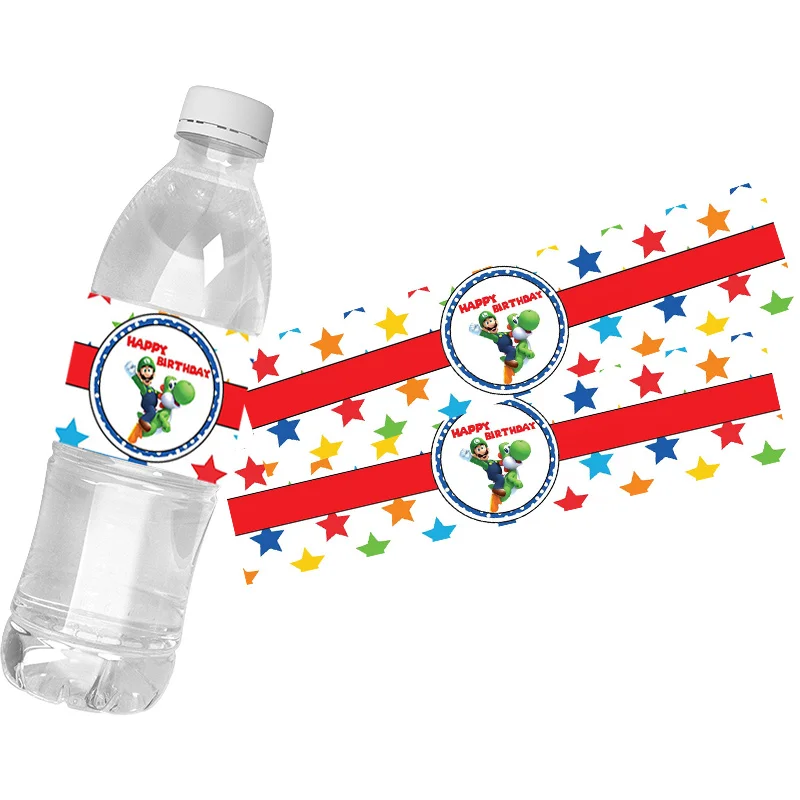 Mario Water Bottle Labels, Mario Bottle Labels, Water Labels, Mario  Birthday Party, DIY - MakeMeDesign