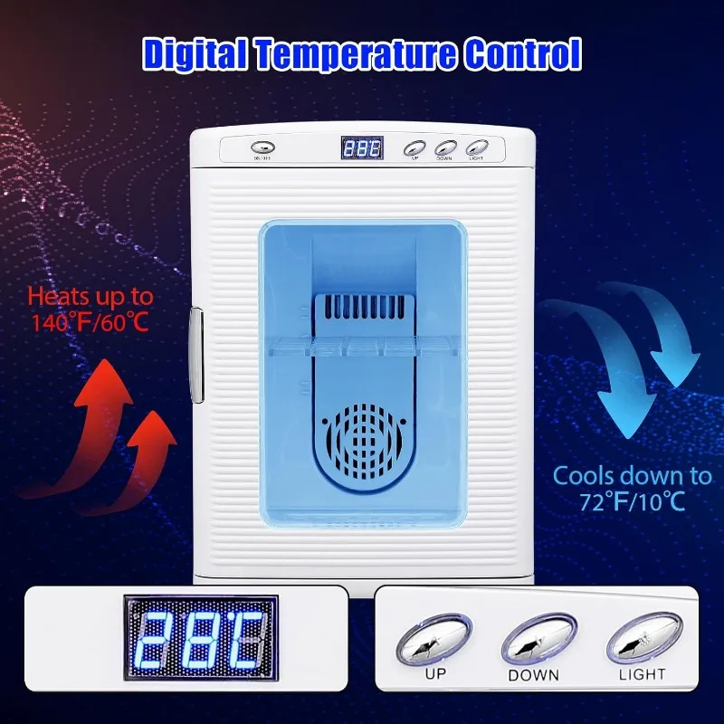 25L Scientific Incubator, Heating & Cooling Digital Incubator Laboratory, Precise Temperature Control from 10 to 60&deg;C, White