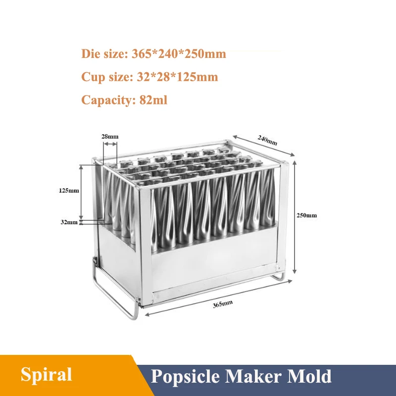 Stainless Steel Ice Lolly Popsicle Mold Rack Frozen Lolly Popsicle Ice Pop Maker Homemade Cream Mold with Holder