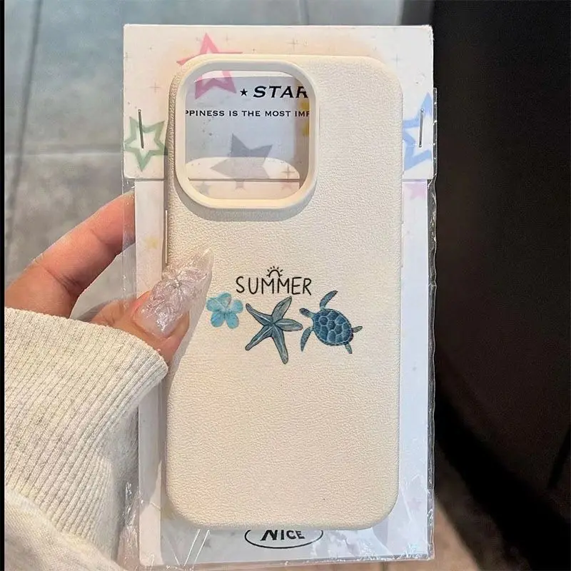 Floral Starfish & Sea Turtle Soft Phone Case Cover