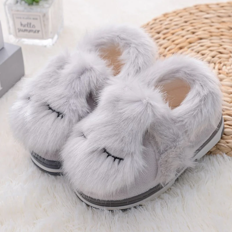 Toddler Girls Slippers Winter Plush Warm Home Gear Casual Shoes Baby Items Loafers Cartoon Sheep Child Kids House Footwear Gifts 4