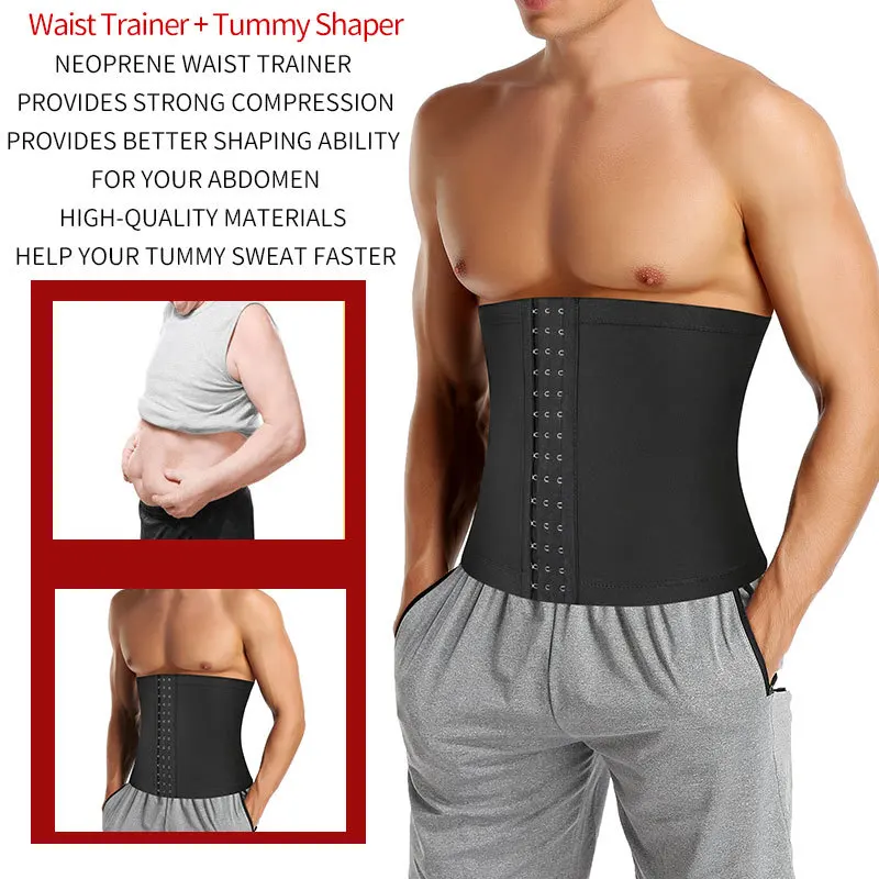 LAZAWG-masculino barriga controle shapewear, corpo shaper top