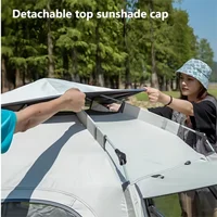 Camping pop up tents waterproof Portable Windproof tents for camping 4 person family tent with Skylight,Upgraded Large Size 5