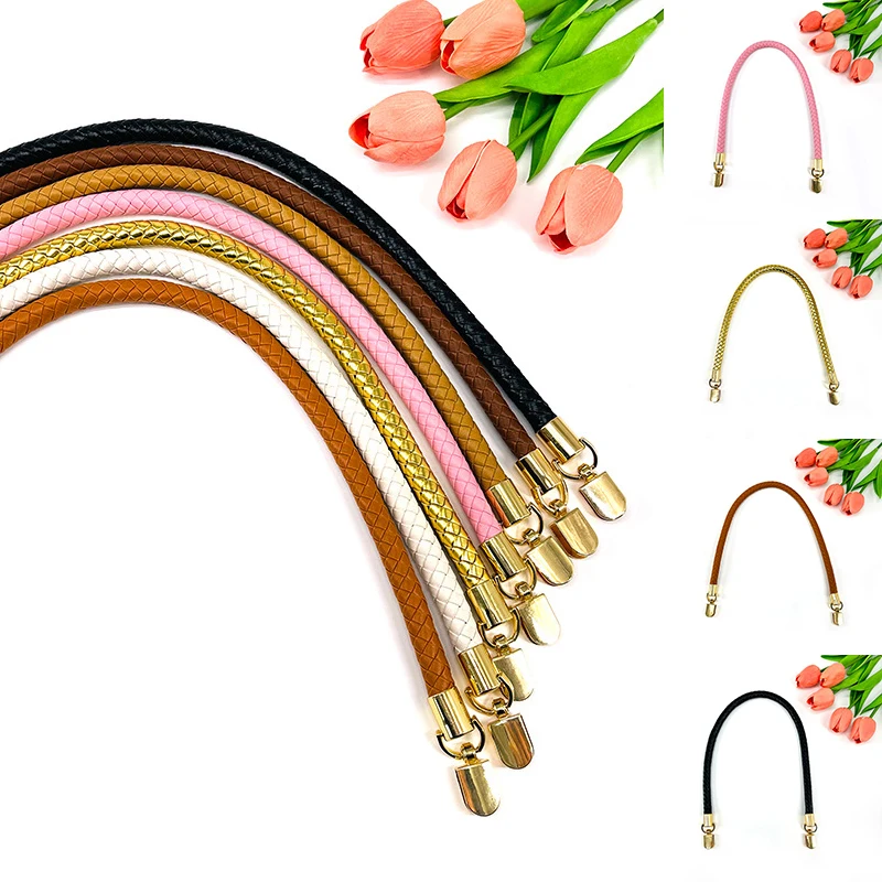 Fashion PU Leather Shoulder Bag Strap Durable Braided Rope Handles For Handbag Hot Purse Belts DIY Replacement Bag Accessories