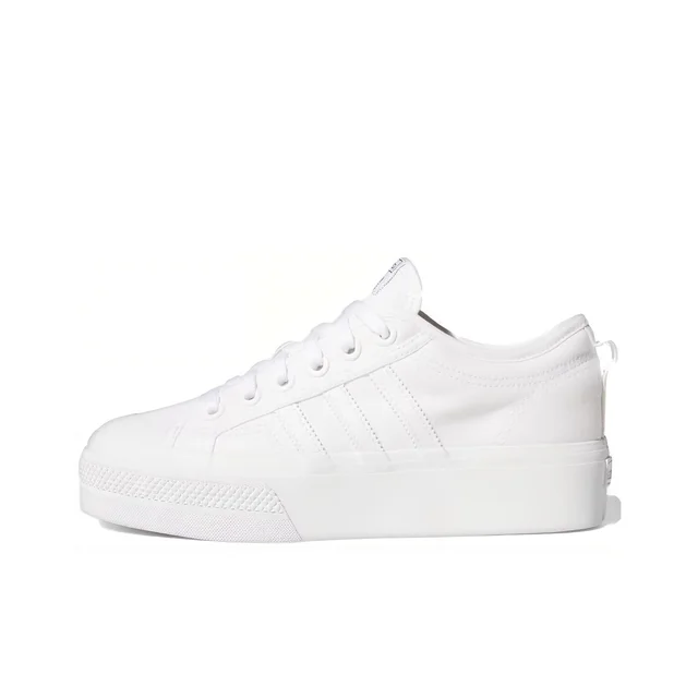 Adidas Originals Nizza Platform Fabric Low top Skateboard Shoes Femme Blanc 1