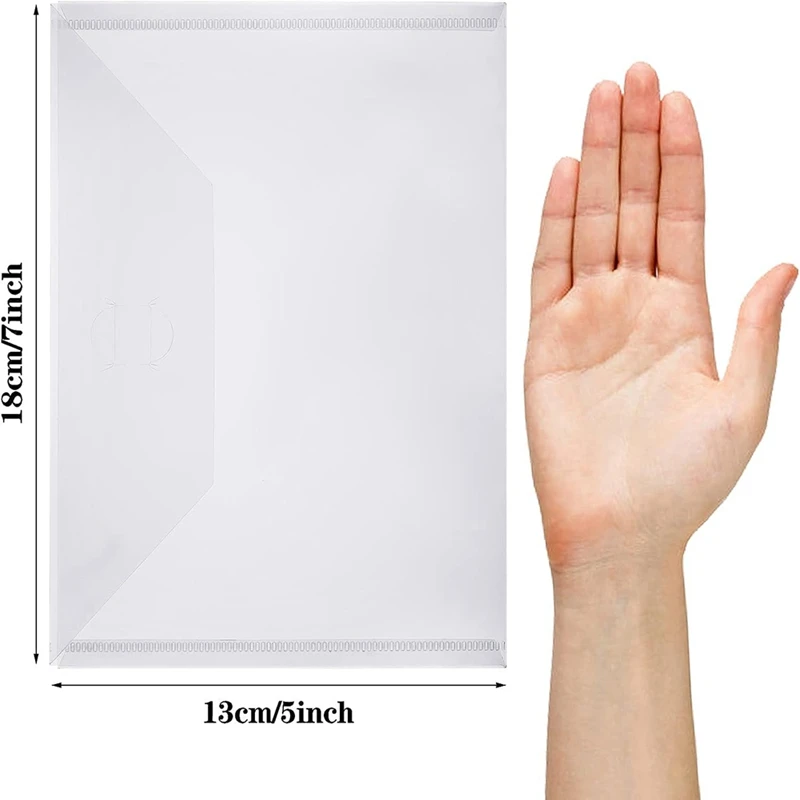 stamp die storage bag 21Piece Clear Stamp And Die Storage Pockets Die Cut Storage Bag Scrapbooking Envelopes (5 X 7 Inch)
