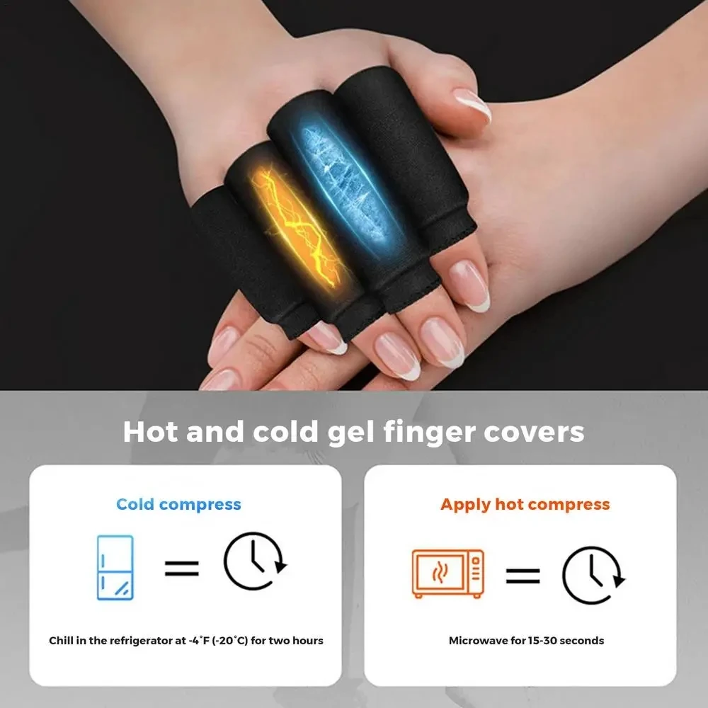 Finger Ice Pack, 2PCS/4PCS/8PCS Set Gel Finger Wrap, Gel Ice Pack, Hot Cold Compression -With Firm Fit And Soft & Cooling Touchi
