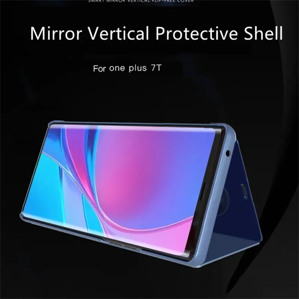 Luxury Mirror Flip Plating Stand Phone Case Cover