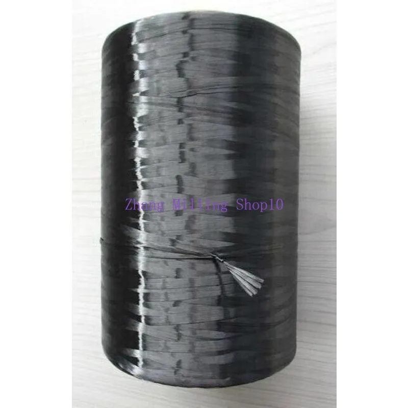 12K Carbon Fiber Fibre Tow Filament Yarn Thread Tape 4900MPa 30m/100m/200m Length