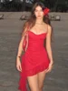 Sexy Sequin Ruffles Sling Mini Dress Women Slim Sleeveless Backless Party Dresses 2025 Spring Summer Shiny Beach Vacation Robe 1