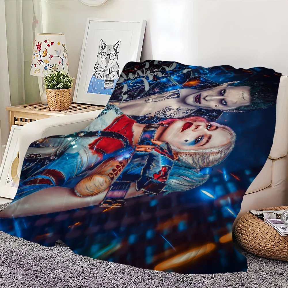 COOL H-Harley Q-Quinn Printed comfortable and soft sofa, living room bed, bedroom blanket suitable for travel and gifts 4