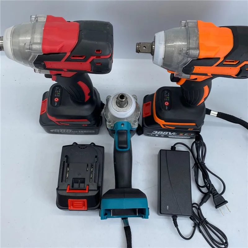 Electric Impact Wrench Brushless Cordless Electric Wrench 1/2 inch Compatible Makita 18V Battery Screwdriver Power Tools 6