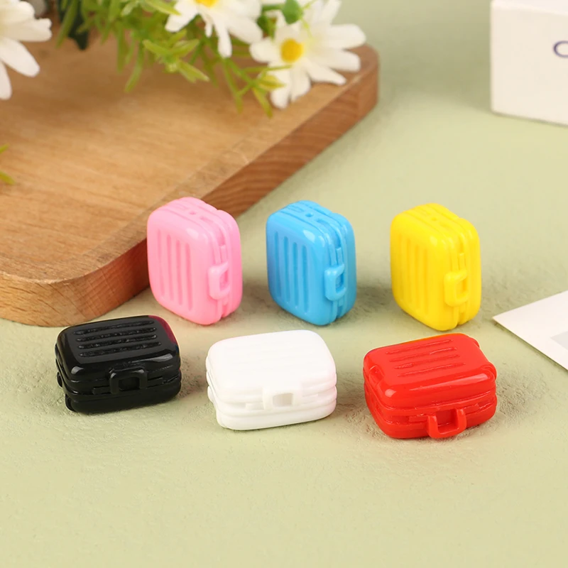 

1Pc 1:12 Dollhouse Miniature Suitcase Luggage Handbag Model Furniture Accessories For Doll House Decor Kids Pretend Play Toys