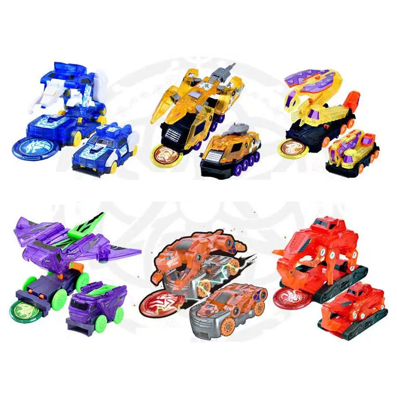Screechers Explosive Speed Car 3 Beast Of Prey Action Figures Regali Per Bambini Ragazzi Toy Ejection Flip Deformation Double Car