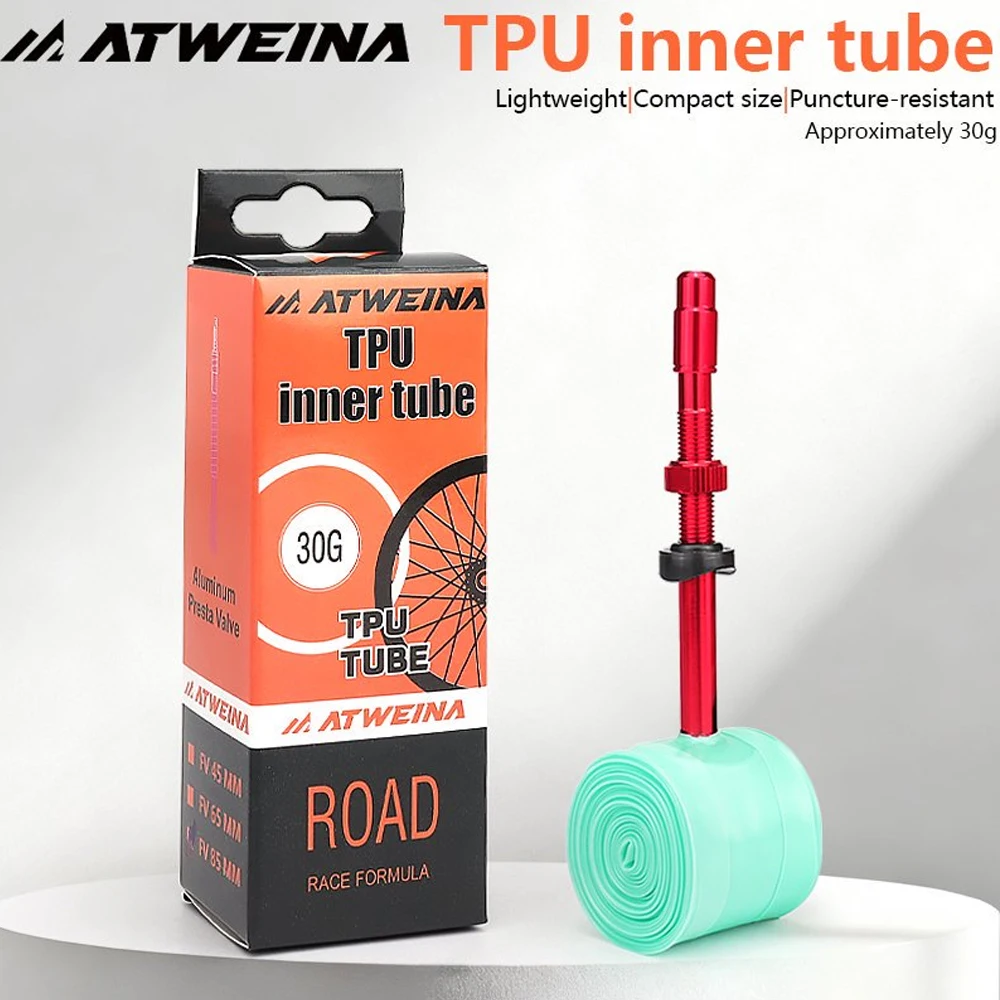 Ultra Light TPU Bicycle Inner Tube with French Valve, 45/65/85mm Length