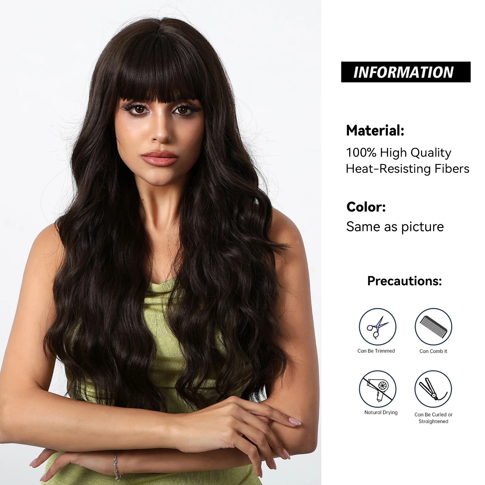 Рисунок 3 - Темно-коричневый длинный кудрявый