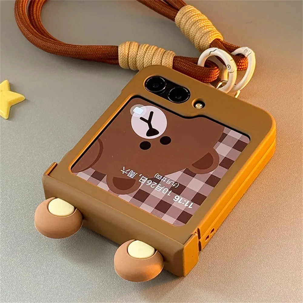 Ins Korean Cute Cartoon Bear Ears Phone Case - Adorable Anime Design Cover