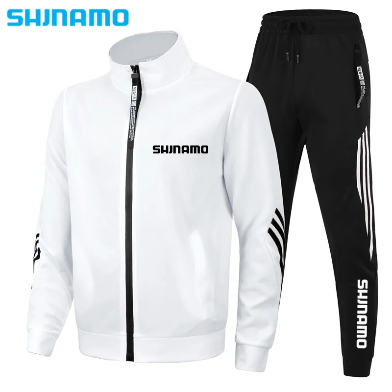 

Autumn Winter New Standing Collar Sportswear Outdoor Windproof Breathable Hiking Fishing Suit Fashion Fishing Set Two-piece Set