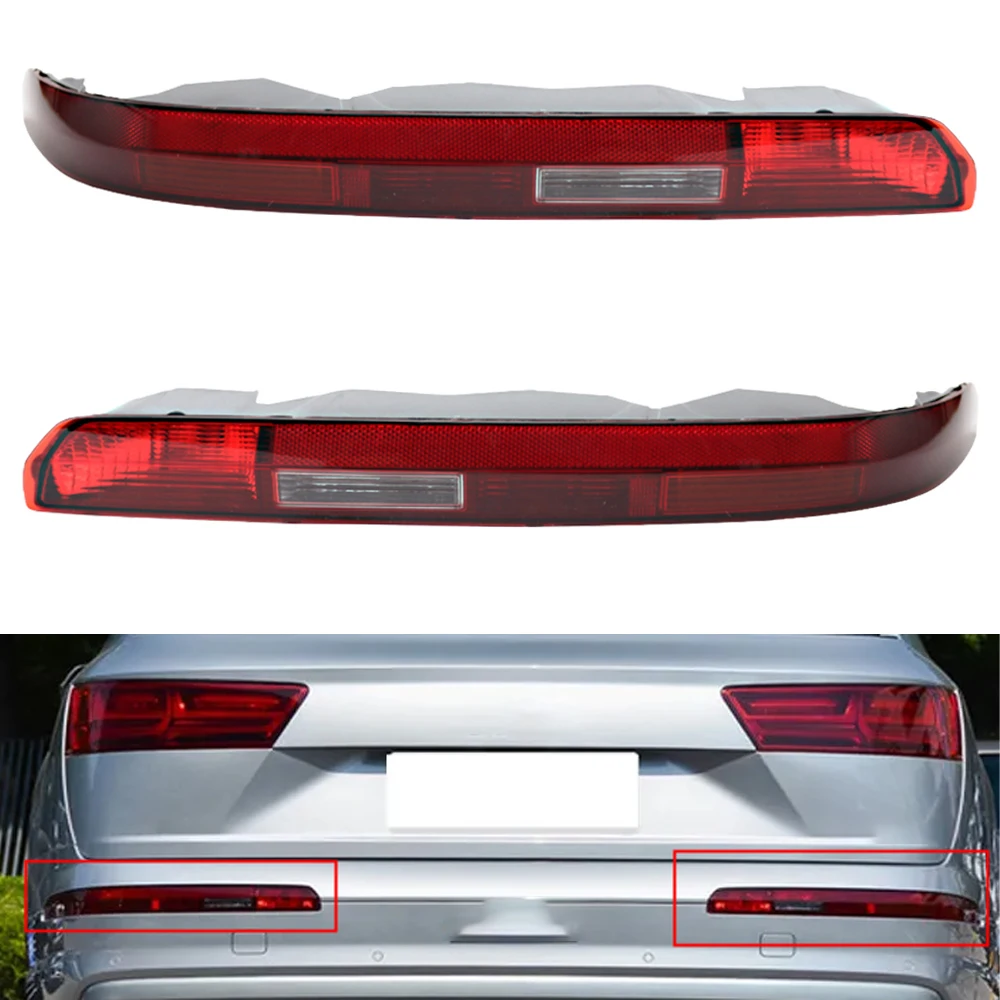 

Car Rear Bumper LED Light Turn Signal Stop Brake Light for Audi Q7 2016-2020 EU US Version 4/5 Bulbs Tail Light Rear Signal Lamp