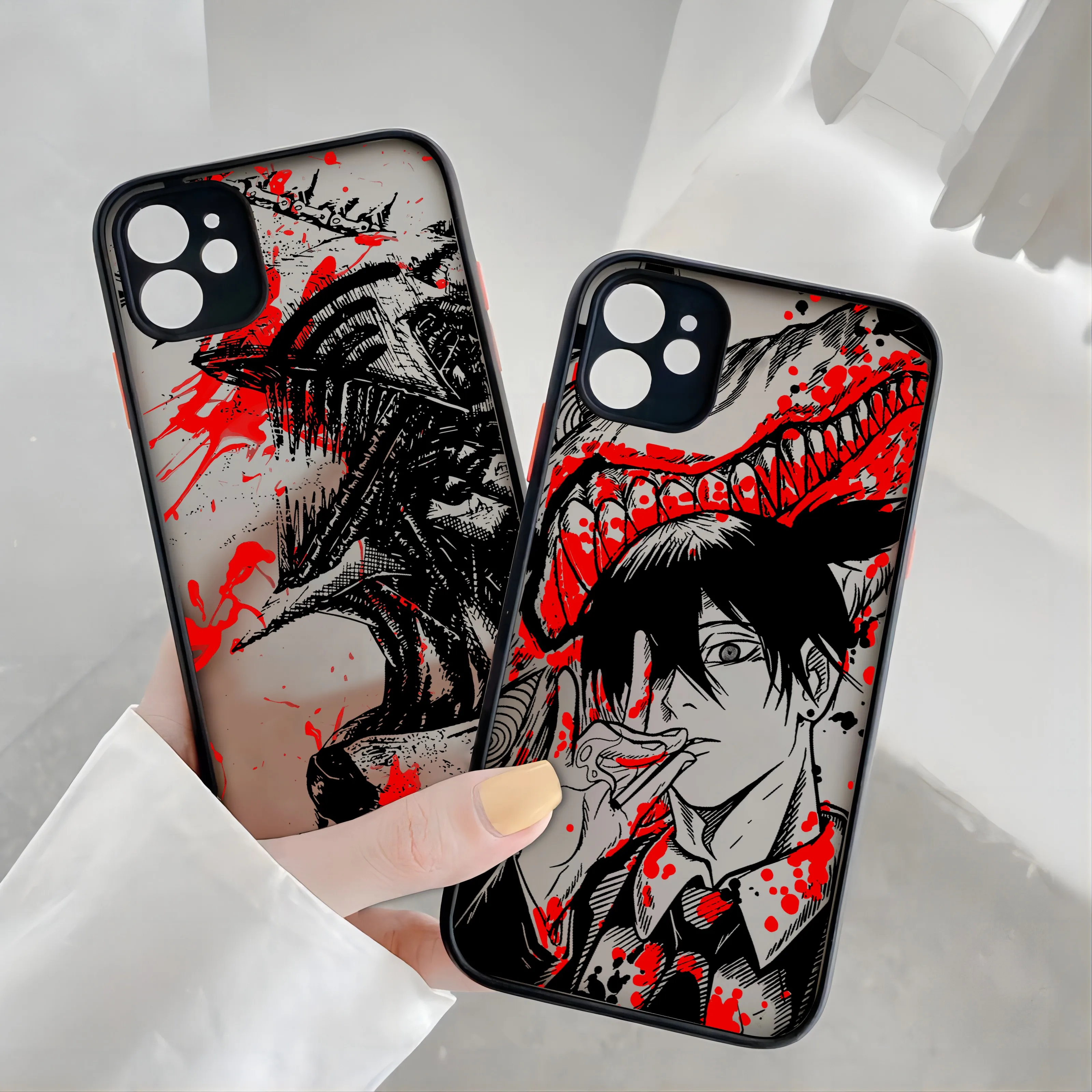 Chainsaw Man Anime Makima Transparent Phone Case