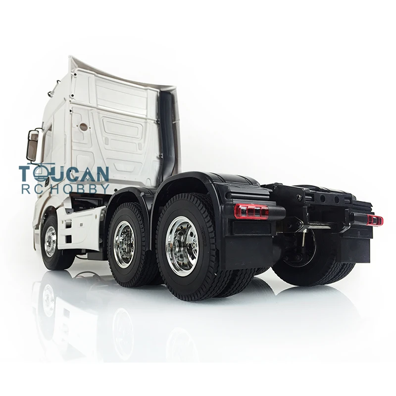 1/14 3Axles 35T Motor RC Tractor Truck KIT DIY Model Open Door 1851 Cabin Car Unassembled Unpainted Toy Tractors TH16657 4