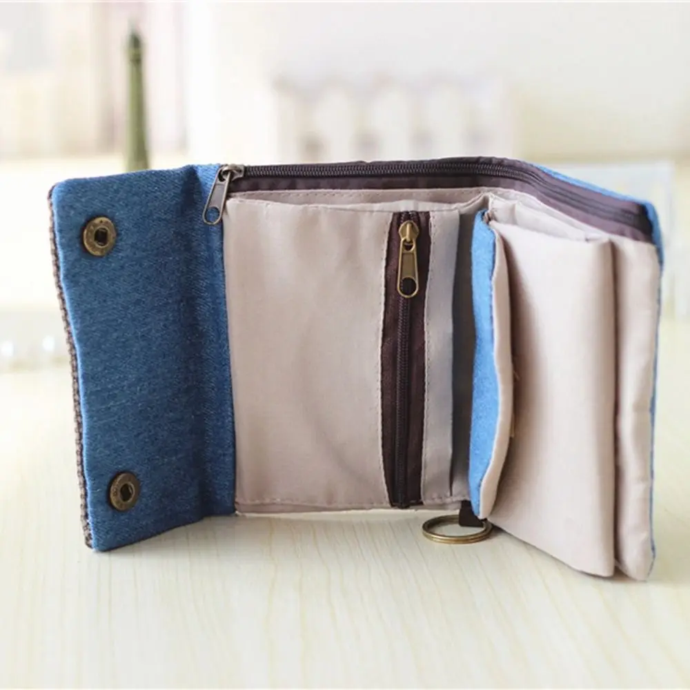 Multifunktion ale tragbare Leinwand Geldbörse dreifach drucken Maneki Neko Brieftasche Karten halter Glück Katze Reiß verschluss kurze Brieftasche Frauen – Detail 23