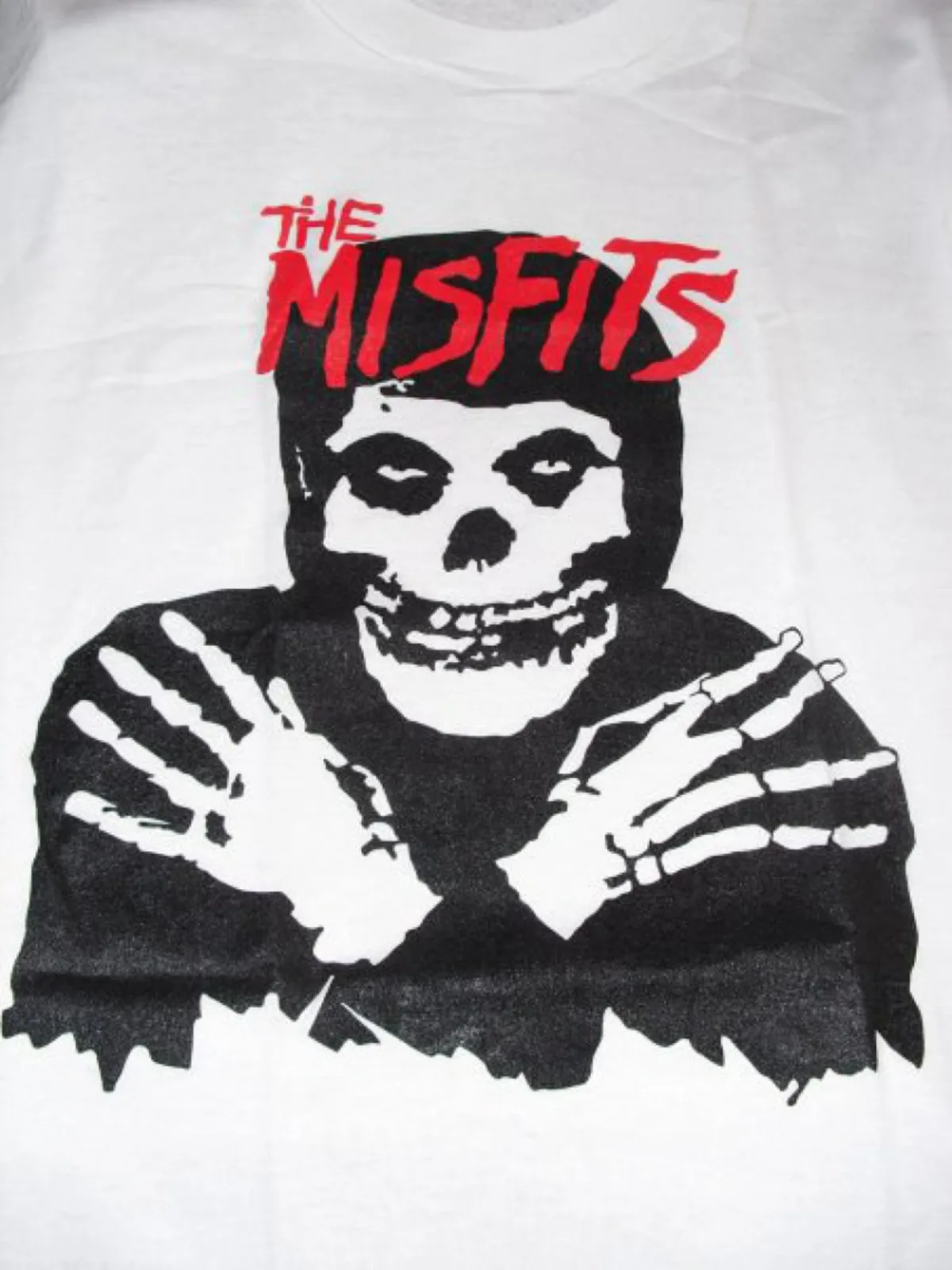 

Винтажная Классическая футболка Misfits с черепом, Белый Размер S M L 234XL CG894
