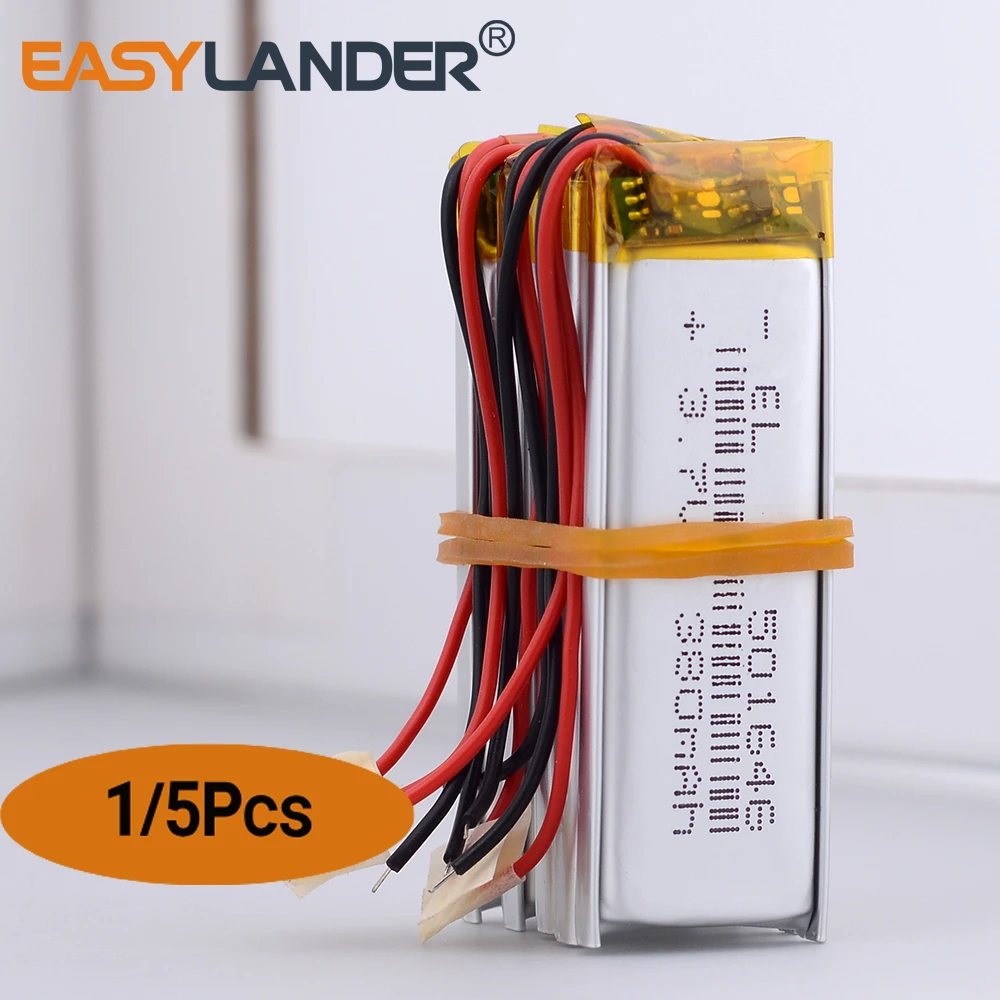 BATTERIA RICARICABILE 3,7 V 380 MAh Lipo Polimero Per - Foto 3