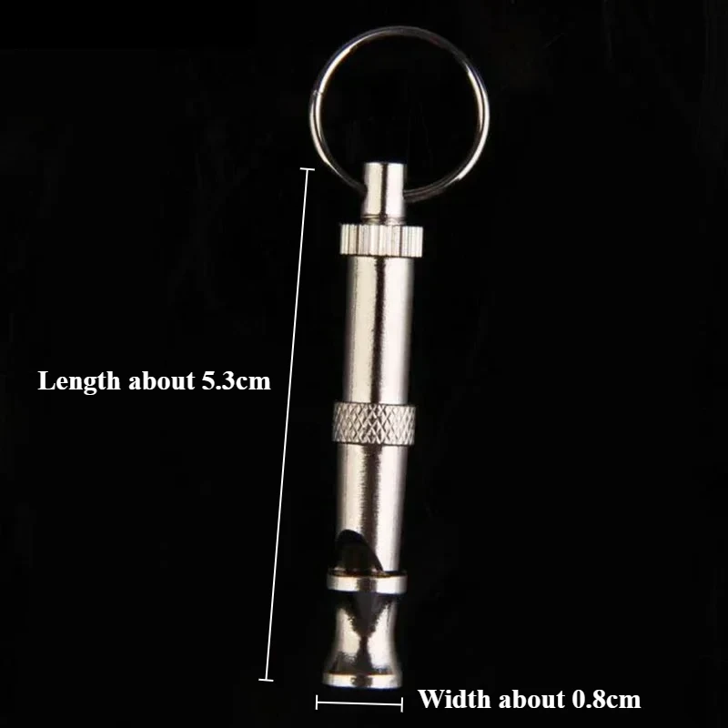 Puppy Pet Dog Whistle Two-tone Ultrasonic Flute Stop Barking Ultrasonic Sound Repeller Cat Training Keychain dog whistle