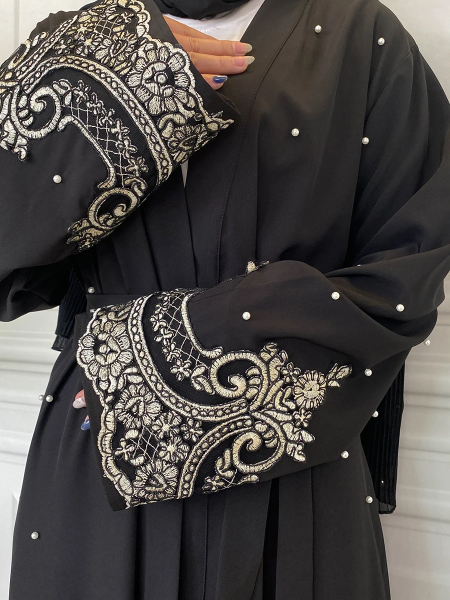chinese dress ladies Pulcykp Muslim Women Dress Abaya Morocco Caftan Dubai Lace-Up Big Swing  Party Kaftan Solid Dresses Dark Brown S at Amazon Women's Clothing store