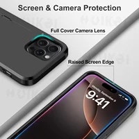 Case For iPhone 16 Pro Max 15 Plus 14 Pro Max 13 12 11 Wallet Card Holder Slide Slot Slim Hard PC Heavy Duty Protective Covers - Image 2