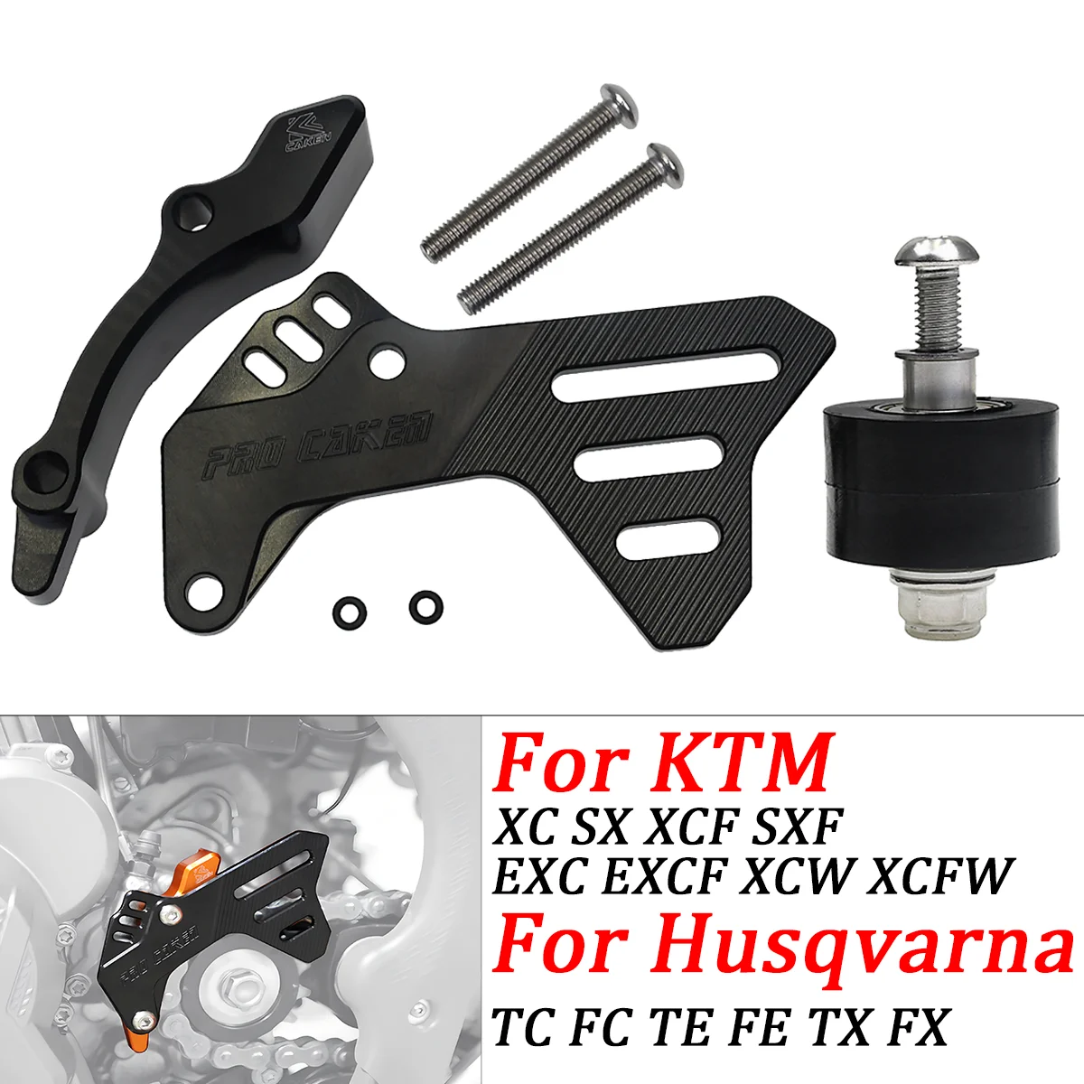 Motorräder Kettenrad Abdeckung Fall Saver Schutz Schutz Für KTM EXC XC XCF SX SXF XCW Husqvarna TC TE FC FE TX FX 250 300 350 teile
