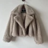 Autumn Winter Faux Fur Coat  Suit Collar Thickened Warm Fluffy CoatShort Street Style Fox Fur Jacket Peludo Chaqueta Mujer 5